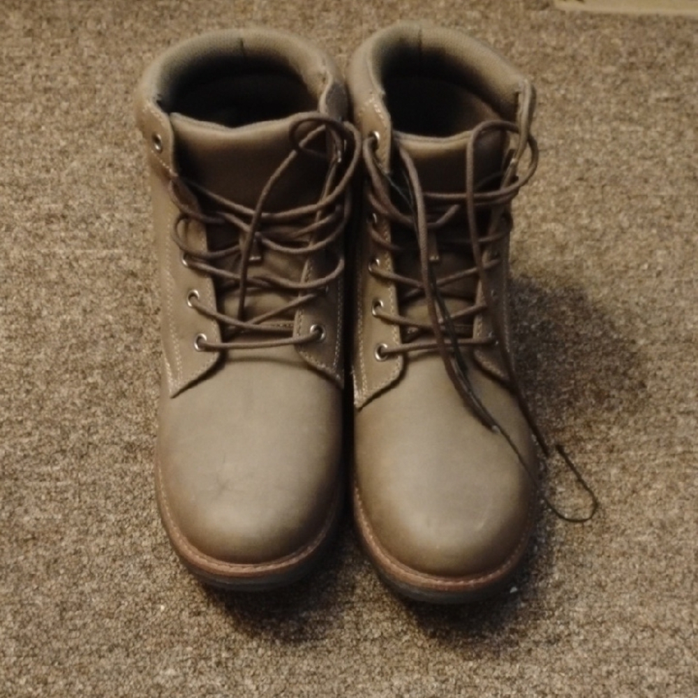 Women's Brown Lace-Up Boots
